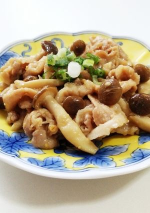豚としめじのニンニク味噌バター炒め-レシピのメイン写真