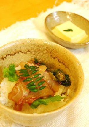 鯛の簡単づけ丼♪-レシピのメイン写真