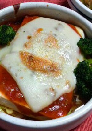 木綿豆腐で手抜きラザニア風！？-レシピのメイン写真