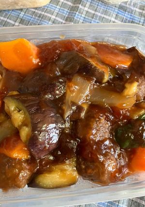 簡単お弁当茄子ミートボール酢豚-レシピのメイン写真
