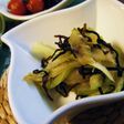 たった1分で副菜♪セロリの塩昆布和え☆