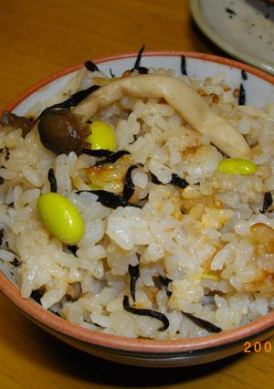 梅味炊き込みご飯-レシピのメイン写真