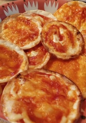 簡単！餃子の皮ピザ風-レシピのメイン写真