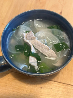 大根と豚肉、小松菜の塩スープ-レシピのメイン写真
