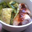 豚肉のネギハムチーズ巻き