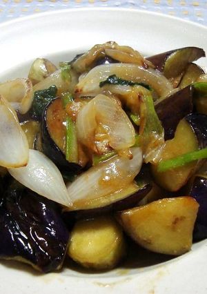 紹興酒を使った　なすの味噌炒め-レシピのメイン写真
