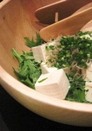 香ばしい揚げジャコと水菜のお豆腐サラダ★-レシピのメイン写真