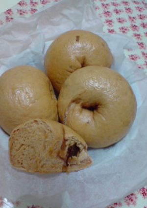 もっちり♪簡単　トマト味のベーグル-レシピのメイン写真