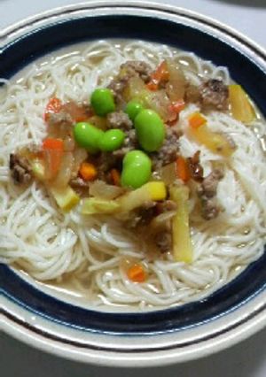 そうめんで冷やしラーメン風-レシピのメイン写真