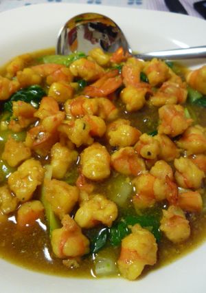 青梗菜の海老カレーあんかけ-レシピのメイン写真