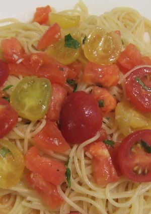 ころころ☆冷製トマトパスタ-レシピのメイン写真
