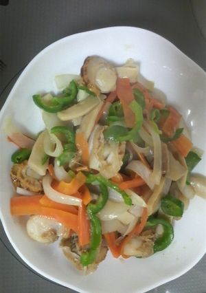 ほたてと野菜の中華炒め-レシピのメイン写真