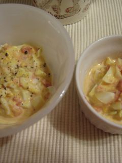離乳食★後期★トマト卵サラダ-レシピのメイン写真