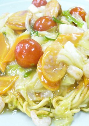 固焼きそば海鮮あんかけ-レシピのメイン写真