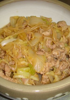 丼にもどうぞ☆キャベツと豚肉のすき煮風-レシピのメイン写真