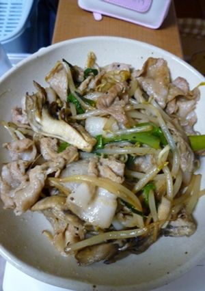 豚バラ肉の塩味炒め-レシピのメイン写真
