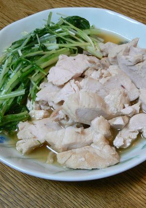 鶏むね肉の紹興酒蒸し-レシピのメイン写真