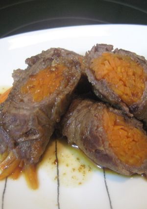 簡単おつまみ☆人参を牛肉でクルッとねっ☆-レシピのメイン写真