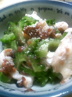 ゴーヤと鶏肉の梅和え-レシピのメイン写真