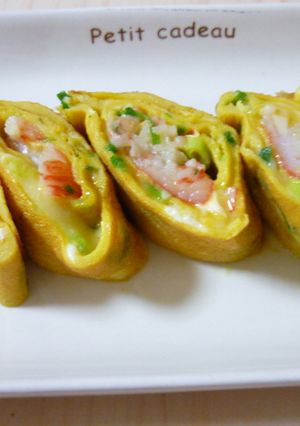 お弁当に★チーズ&かにかま卵焼き★-レシピのメイン写真