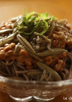 じゅんさいと納豆のつるつるお蕎麦-レシピのメイン写真