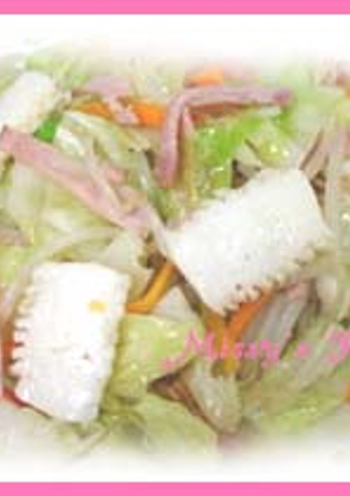 節約おかず♡いかとキャベツのパーっと炒め-レシピのメイン写真