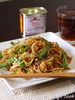 挽肉と野菜のカレー風味焼きそば-レシピのメイン写真