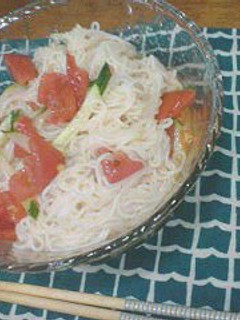 アジア風トマト和え素麺-レシピのメイン写真