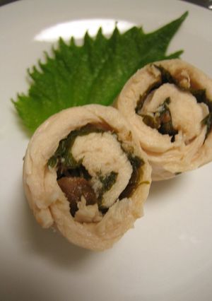 鶏ササミの梅しそ巻き-レシピのメイン写真
