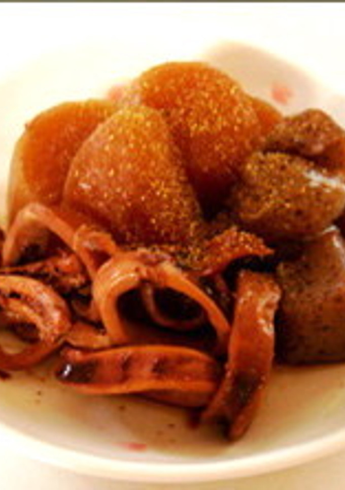 定番で簡単！イカと大根とこんにゃくの煮物-レシピのメイン写真