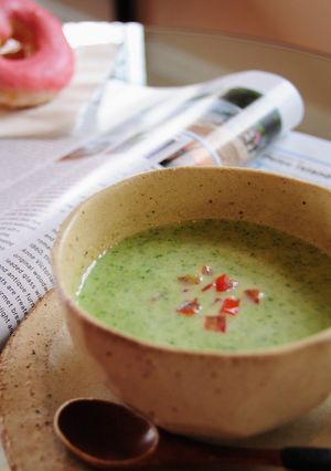 ほうれん草とズッキーニのほんわかスープ-レシピのメイン写真