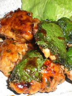 しゃきしゃきレンコンの鶏照り焼き団子-レシピのメイン写真