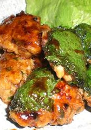 しゃきしゃきレンコンの鶏照り焼き団子-レシピのメイン写真