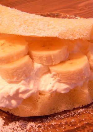 レンジで簡単！バナナオムレツケーキ♪-レシピのメイン写真