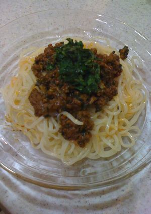 汁なし☆担々麺風うどん-レシピのメイン写真