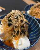 自家製麻辣味！お豆腐としび辛！麻辣もやし