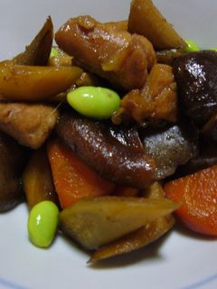 鶏モモ肉と野菜の炒め煮(筑前煮)-レシピのメイン写真