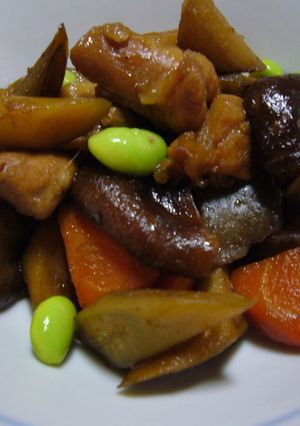 鶏モモ肉と野菜の炒め煮（筑前煮）-レシピのメイン写真