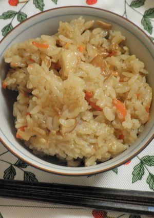ちくわ入り炊き込みご飯-レシピのメイン写真