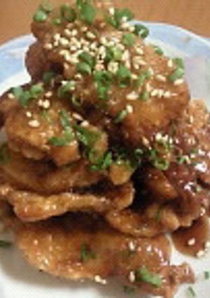 カリッ☆パリッ★鶏皮唐揚げ甘辛タレ-レシピのメイン写真