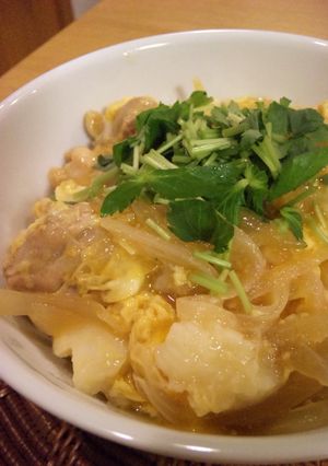 やさしいみそ風味✿シャキトロの親子丼-レシピのメイン写真