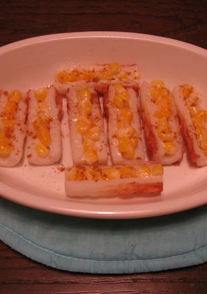 ちくわのカレーマヨコーン詰め焼き-レシピのメイン写真