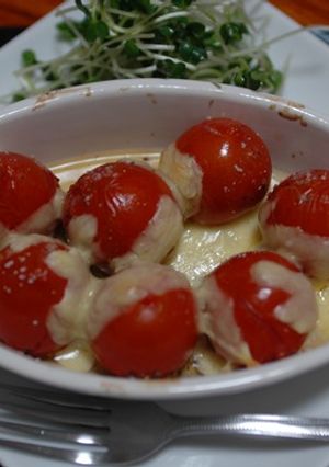 ミニトマトのチーズ焼き-レシピのメイン写真