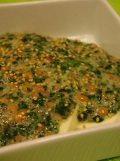 ネバネバコンビ☆モロヘイヤ納豆-レシピのメイン写真