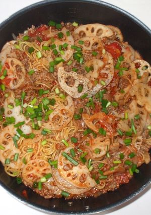 蓮根ミートソースパスタ♪簡単レシピ-レシピのメイン写真