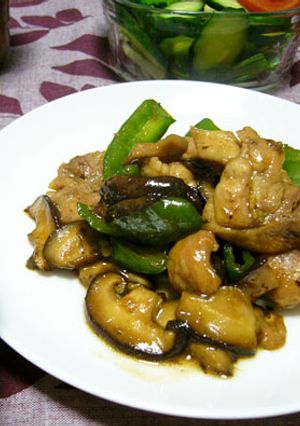 鶏と椎茸の中華炒め-レシピのメイン写真