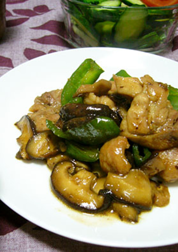 鶏と椎茸の中華炒め-レシピのメイン写真