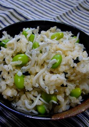枝豆としらすとわかめのごはん-レシピのメイン写真