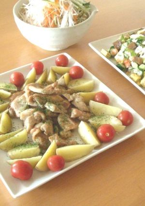 おもてなしに♪チキンとポテトのハーブ焼き-レシピのメイン写真