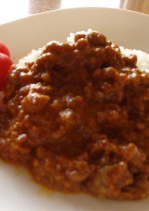 レンジで簡単!5分でキーマカレー-レシピのメイン写真